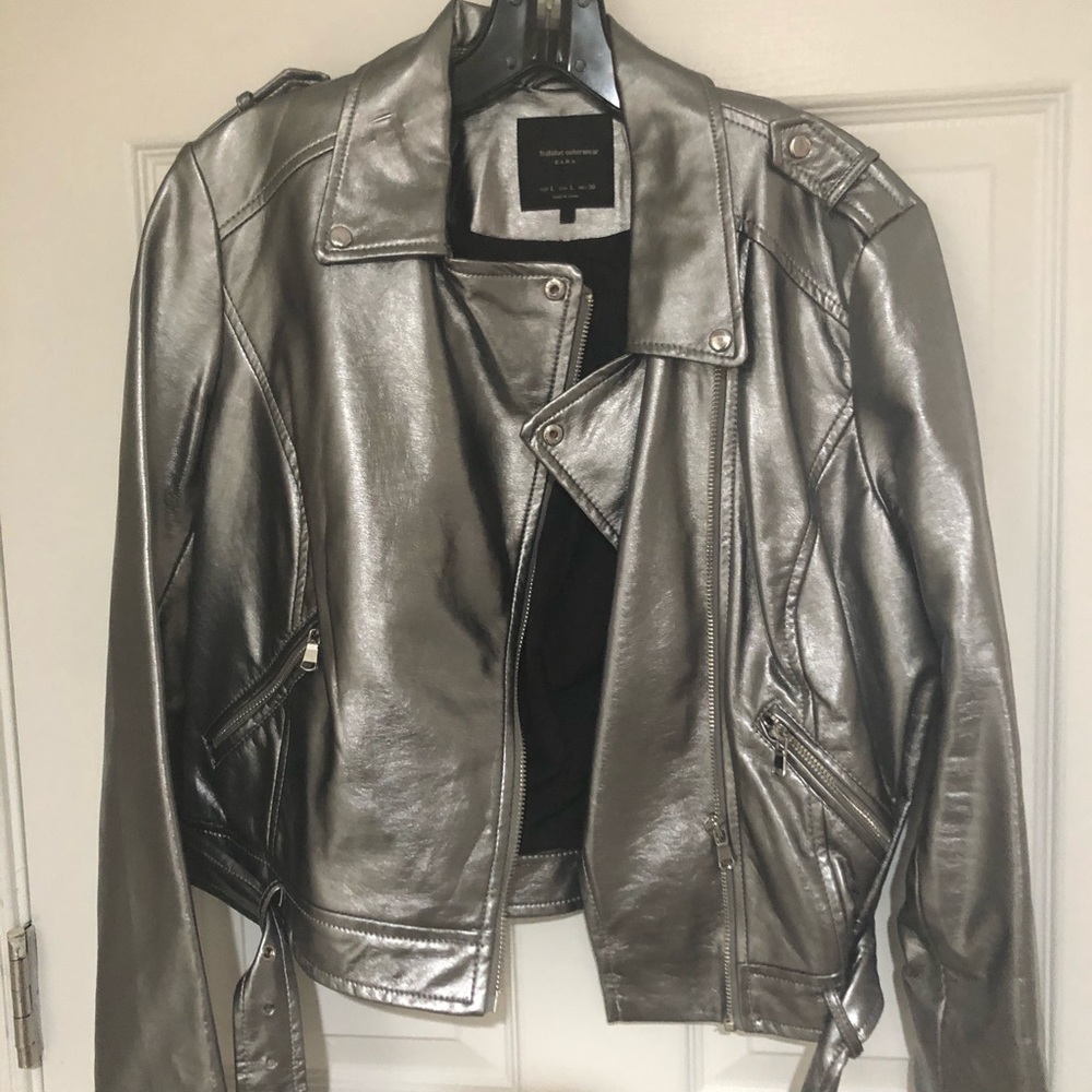 Motor jacket worn once for a concert